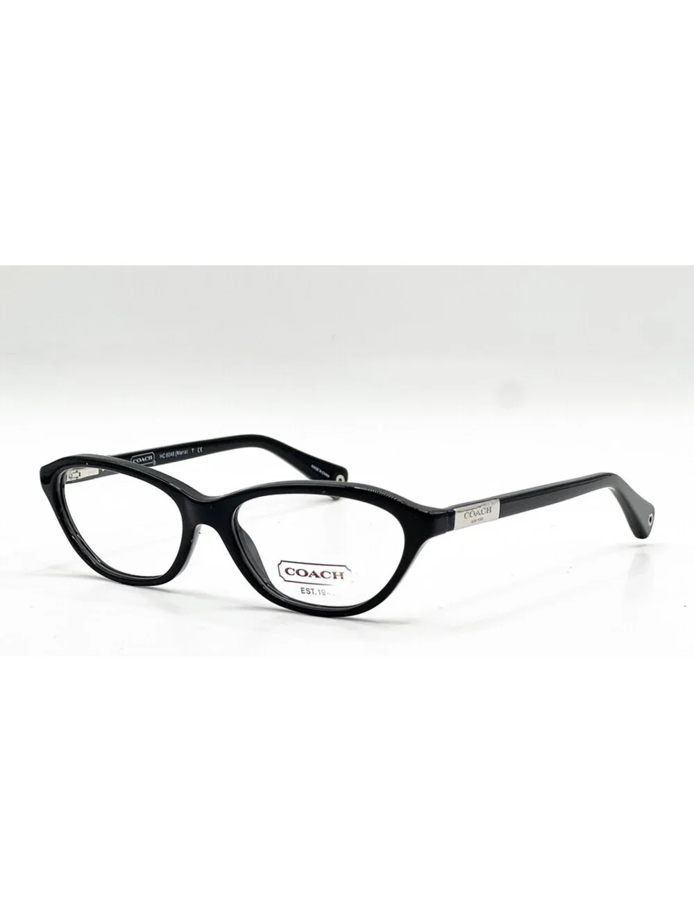 Coach HC 6046 5002 Black Cat Eye Authentic Eyeglass Frames 50-15-135